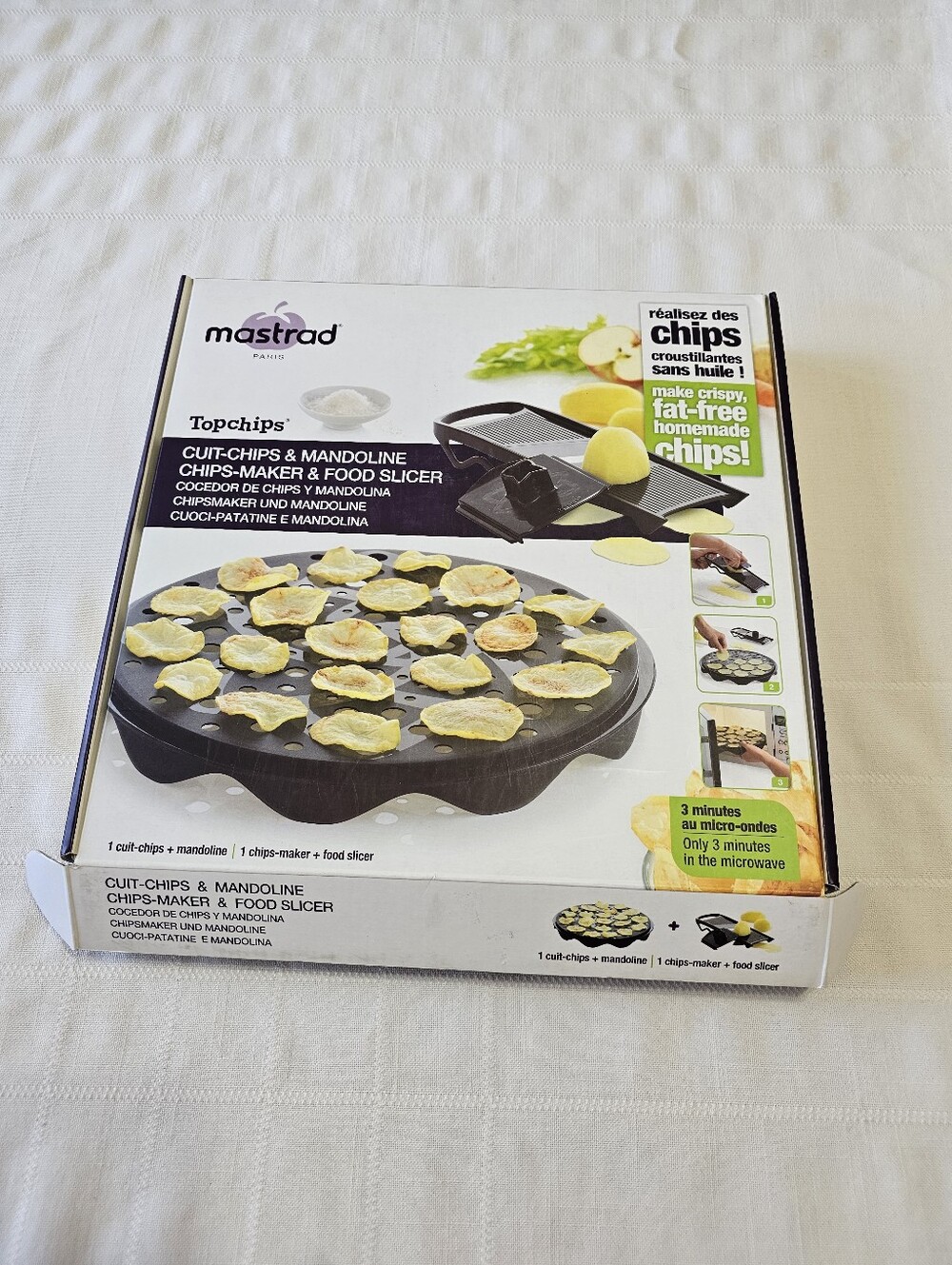 Mastrad Topchips Chip Maker & Mandoline - Black